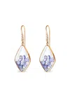 Moritz Glik 18k Yellow Gold Kite Sapphires And Diamonds Earrings In Gold