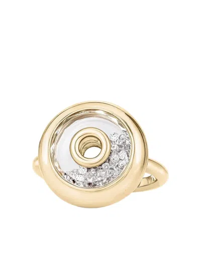 MORITZ GLIK 18K YELLOW GOLD RODA DIAMOND RING