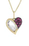 Moritz Glik 18k Yellow Gold; Ruby; And Diamond Necklace