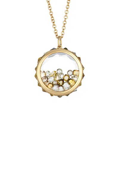 Moritz Glik Antique 18k Yellow Gold Rose-cut Diamond Necklace