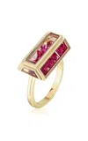 Moritz Glik Bau 18k Yellow Gold Ruby Ring