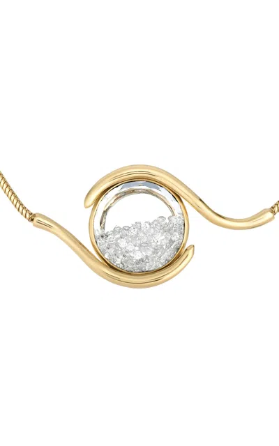 Moritz Glik Clave 18k Yellow Gold Diamond Necklace