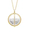 Moritz Glik Globe 18k Yellow Gold Diamond Shaker Necklace