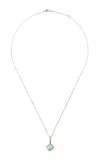 Moritz Glik Naipe 18k Yellow Gold Emerald Necklace In Green