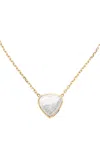 Moritz Glik Naipe Heart-ish 18k Yellow Gold Diamond Shaker Necklace