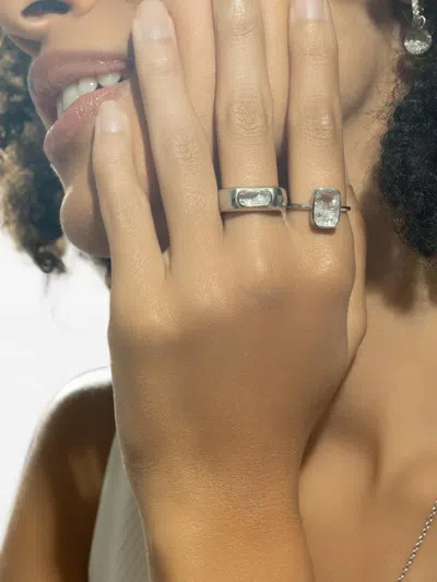 Moritz Glik Ten Fourteen Diamond Ring In Metallic
