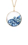 Moritz Glik Ten Ten 18k Yellow Gold Sapphire Shaker Necklace