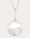 Moritz Glik Women's Diamond & 18k Gold Core 12 Shaker Pendant Necklace In White
