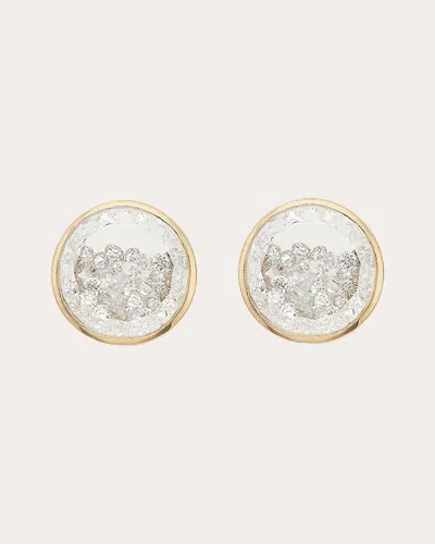 Moritz Glik Women's Diamond & 18k Gold Naipe Shaker Round Stud Earrings