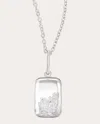 Moritz Glik Women's Diamond & 18k Gold Ten Fourteen Petite Pendant Necklace In Metallic