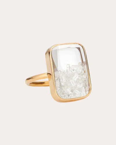 Moritz Glik Women's Diamond & 18k Gold Ten Fourteen Shaker Ring