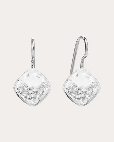 Moritz Glik Women's Diamond & 18k White Gold Naipe Shaker Cushion Drop Earrings 18k Gold In Metallic