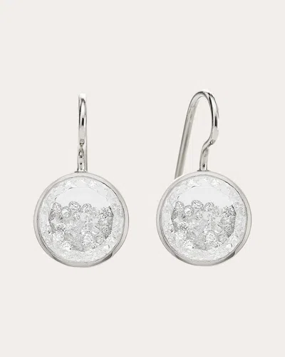 Moritz Glik Women's Diamond & 18k White Gold Naipe Shaker Round Drop Earrings 18k Gold In Metallic