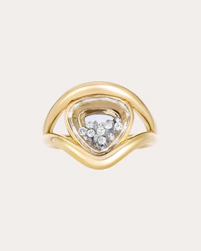 Moritz Glik Women's Diamond Cascavel Petite Heart-ish Ring In Gold