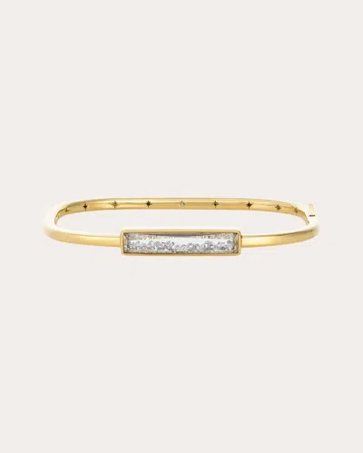Moritz Glik Women's Diamond Core Petite Bangle Bracelet In Gold