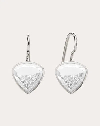 Moritz Glik Women's Diamond Naipe Heart-ish Drop Earrings In Metallic