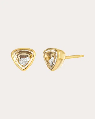 Moritz Glik Women's Diamond Neue Heart-ish Stud Earrings In Gold