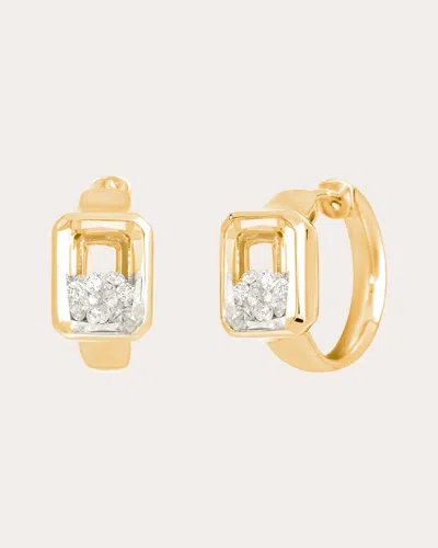 Moritz Glik Women's Diamond Neue Step-cut Huggie Earrings In Gold