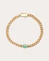 Moritz Glik 18k Yellow Gold Unidinho Emerald Bracelet In Gold