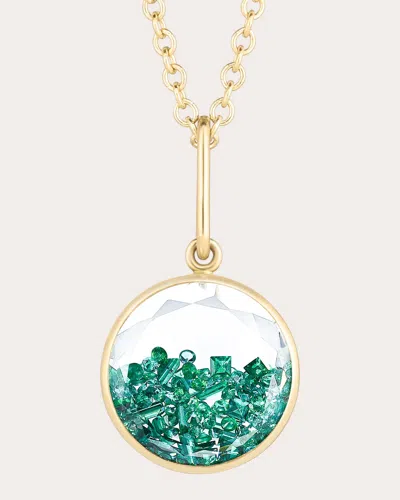 Moritz Glik Women's Emerald Core 12 Pendant Necklace In Green