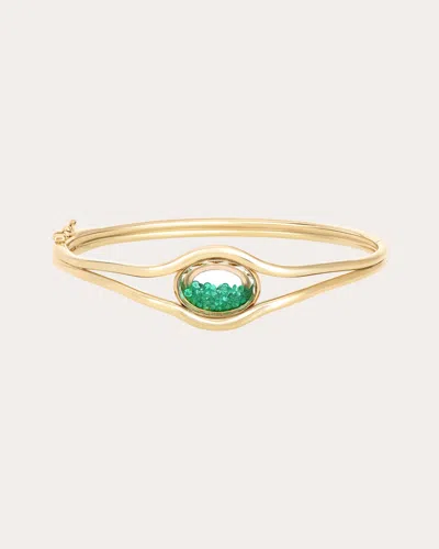 Moritz Glik Women's Emerald Petite Rastro Bracelet In Green
