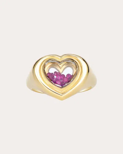 Moritz Glik Women's Ruby Afeto Signet Ring In Gold
