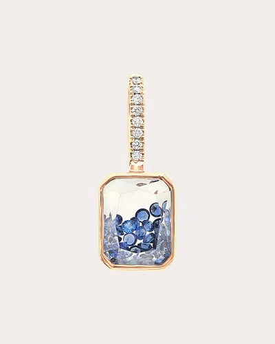 Moritz Glik Women's Sapphire & Diamond Naipe Emerald-cut Charm In Gold