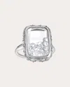 Moritz Glik Women's Ten Fourteen Antique Diamond & 18k Gold Ring In White