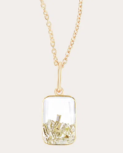 Moritz Glik Women's Yellow Diamond Petite Ten Fourteen Necklace In Gold