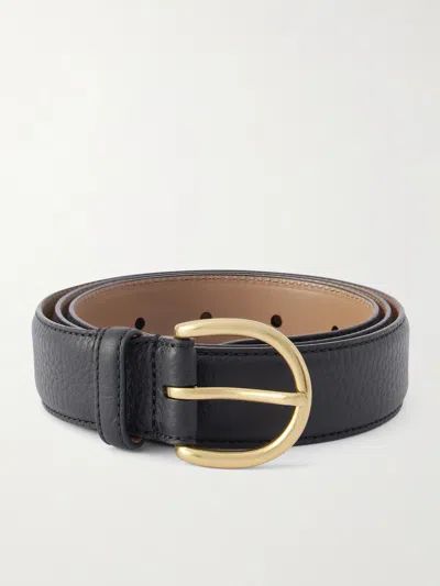 Morjas 3cm Leather Belt In Black