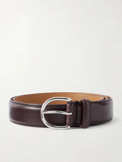 Morjas 3cm Leather Belt In Brown