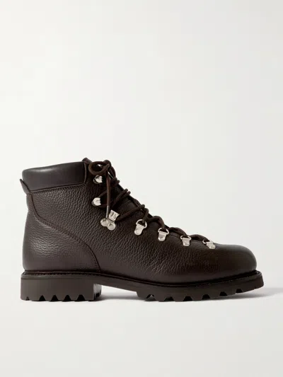 Morjas Full-grain Leather Hiking Boots In Brown