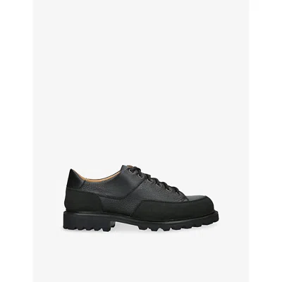 Morjas Mens Black The Hybrid Leather And Suede Hiker Shoes Eur 41 / 7 Uk