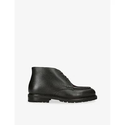 Morjas Mens Dark Brown The Moc Toe Leather Chukka Boots Eur 43 / 9 Uk
