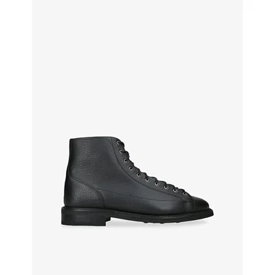 Morjas Mens The Monkey Lace-up Leather Boots Black Eur 45 / 11 Uk