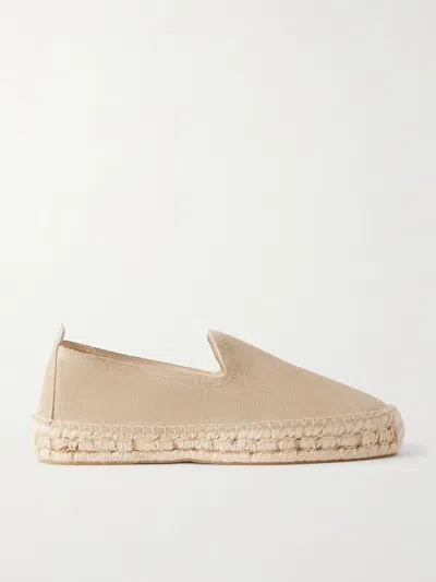 Morjas The Espadrille Suede Espadrilles In Neutral
