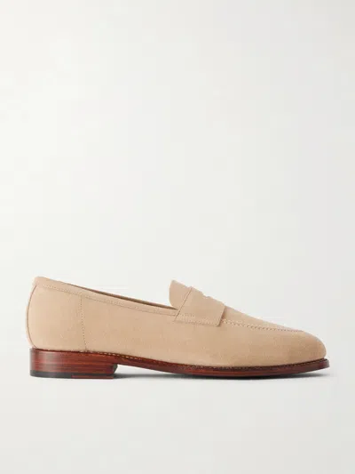 Morjas Suede Penny Loafers In Multi