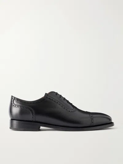 Morjas The Adelaide Leather Brogues In Black