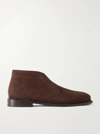 Morjas The Chukka Suede Boots In Brown