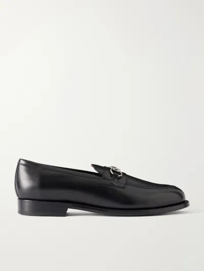 Morjas The Horsebit Leather Loafers In Black