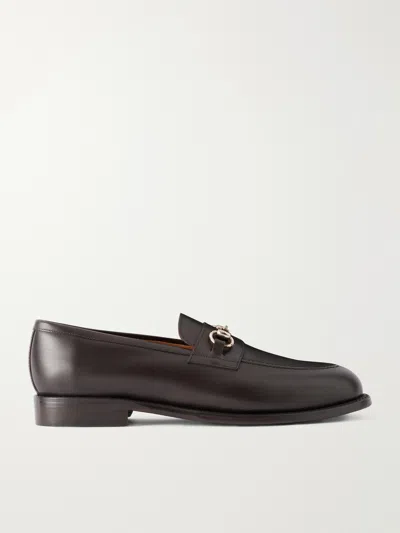 Morjas The Horsebit Leather Loafers In Brown