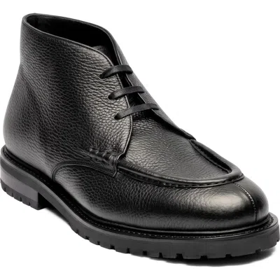 Morjas The Moc Toe Chukka Leather Boot In Black