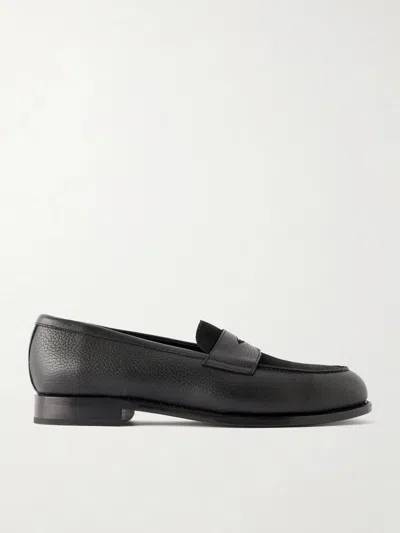 Morjas The Penny Loafer-leather Flats In Black