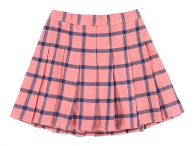 Morley Kids' Girl's Taven Pleated Short Skirt In Rose In Pink
