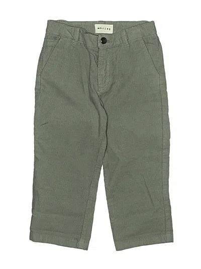 Pre-owned Morley Kids' Khaki Pant In Green