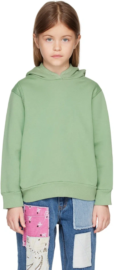 Morley Kids Green Rowan Hoodie In Kelp