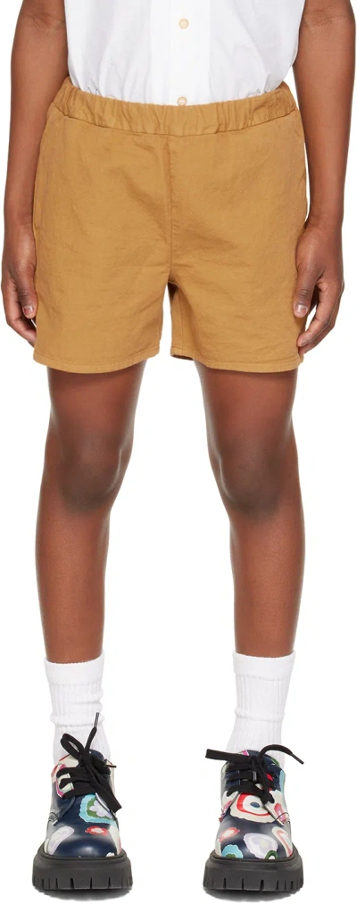 Morley Kids Tan Simon Shorts In Nuts