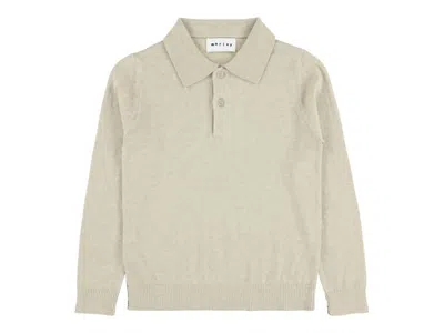 Morley Kids Tjarlie Polo In Sand In Gray