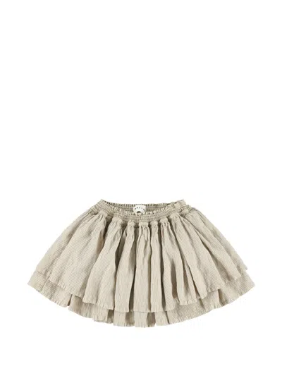 Morley Kids' Margot Tiered Ruffled Skirt In Neutral