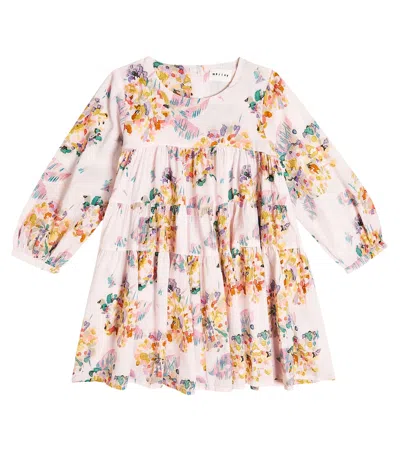 Morley Kids' Samba Floral Cotton Dress In Rose